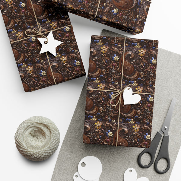 Gift Wrap Papers - Chocolate Paisley