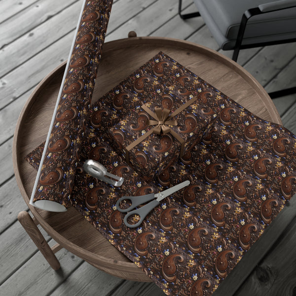 Gift Wrap Papers - Chocolate Paisley