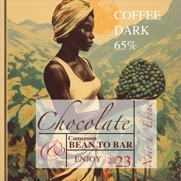 Dark Chocolate : Coffee 5 Petite Bar 65% - Vegan, Gluten Free