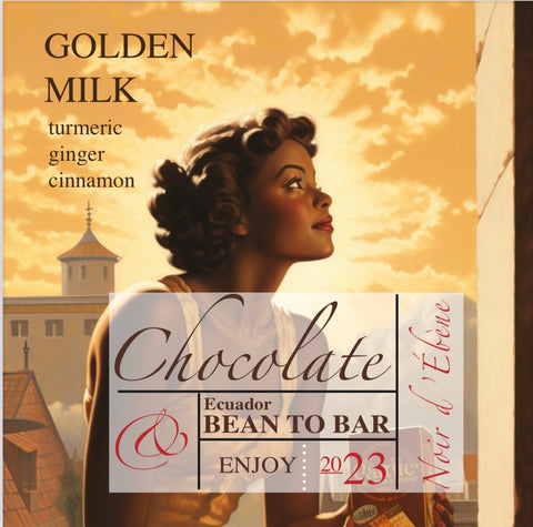 Milk Chocolate : Golden Milk  Petite Bar - Vegan