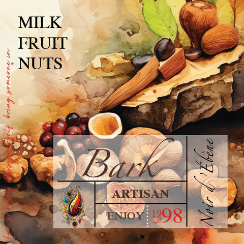 Milk Fruit Nut Bark : Irregular shaped pieces of chocolate