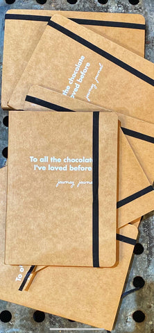 To all the chocolate I’ve loved before, the journey journal